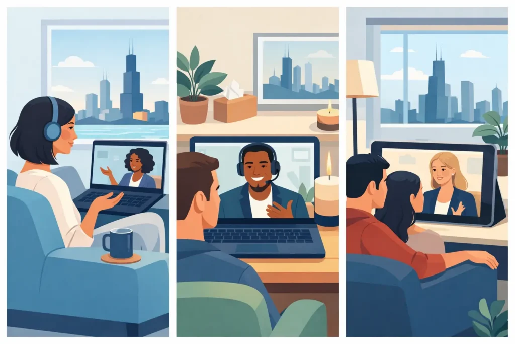 Virtual Therapy Chicago Adults Made Personal